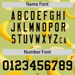 Champagne Banana Graffiti Pattern Fashion Baseball Jersey 3