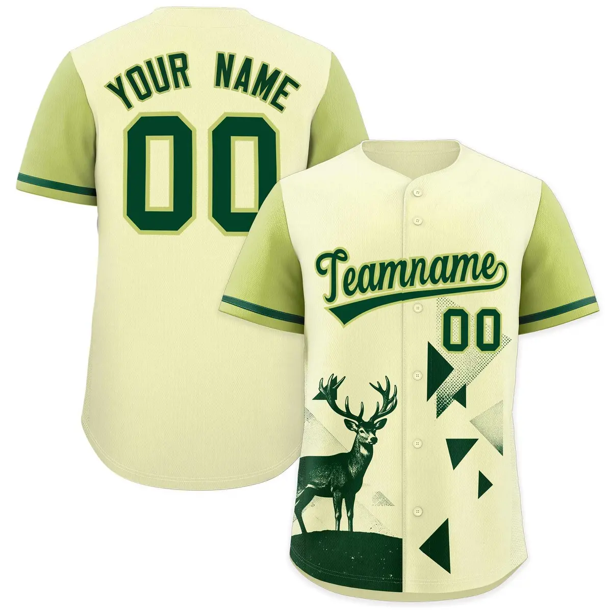 Champagne Cream Raptor Series Raglan Hip Hop Baseball Jersey