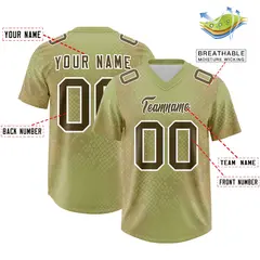 Champagne Snakeskin Graffiti Pattern Football Jersey 2