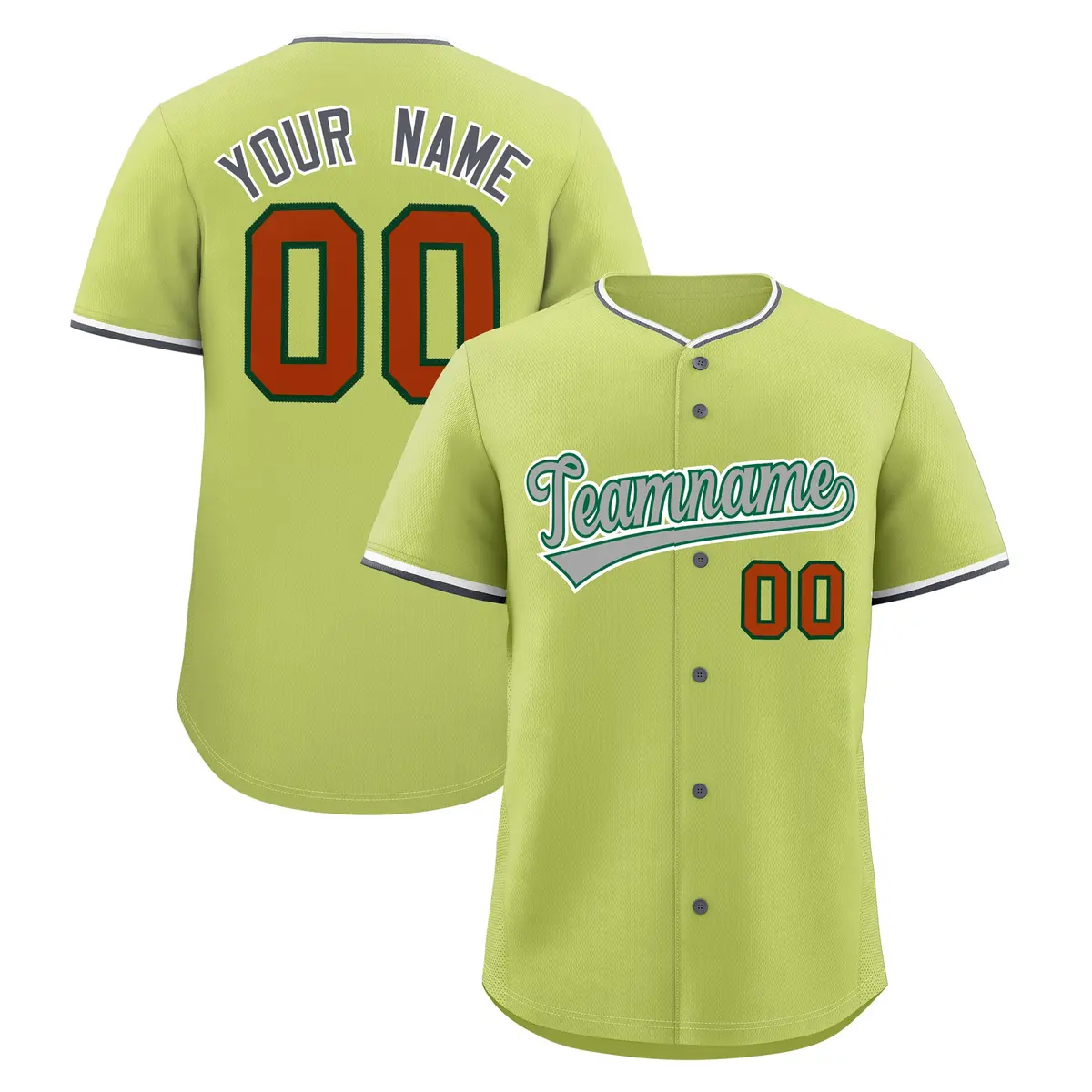 Champagne White Gray Classic Baseball Uniform