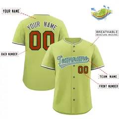 Champagne White Gray Classic Baseball Uniform 2