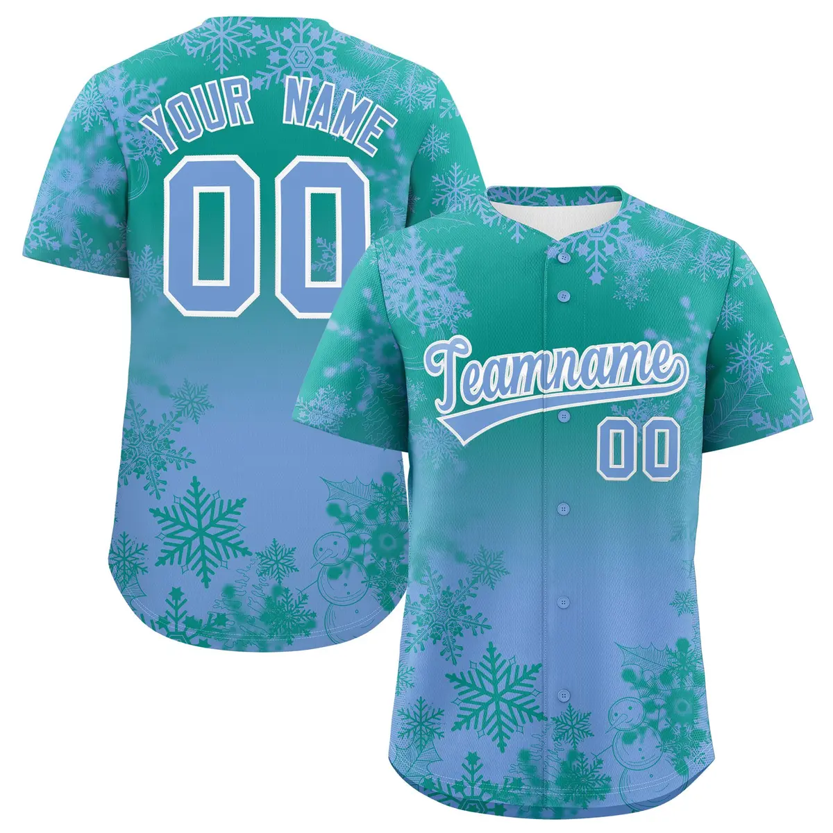 Christmas Graffiti Pattern Authentic Baseball Jersey