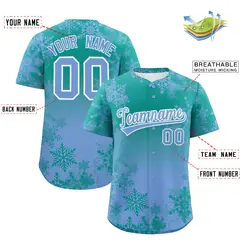 Christmas Graffiti Pattern Authentic Baseball Jersey 2