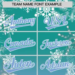 Christmas Graffiti Pattern Authentic Baseball Jersey 3