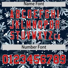 Christmas Graffiti Pattern Authentic Baseball Jersey 4