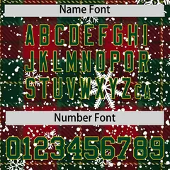 Christmas Graffiti Pattern Authentic Baseball Jersey 4
