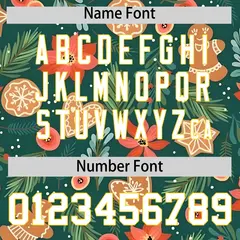 Christmas Graffiti Pattern Authentic Baseball Jersey 4