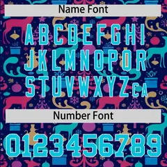 Christmas Graffiti Pattern Authentic Baseball Jersey 4