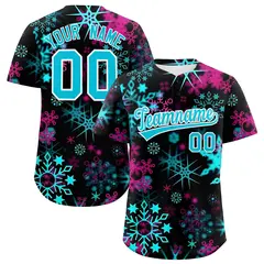 Christmas Graffiti Pattern Authentic Baseball Jersey
