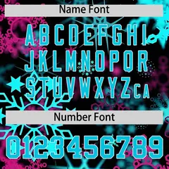 Christmas Graffiti Pattern Authentic Baseball Jersey 5