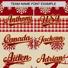 Christmas Graffiti Pattern Authentic Baseball Jersey 3