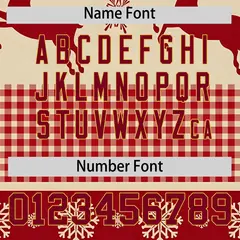 Christmas Graffiti Pattern Authentic Baseball Jersey 4