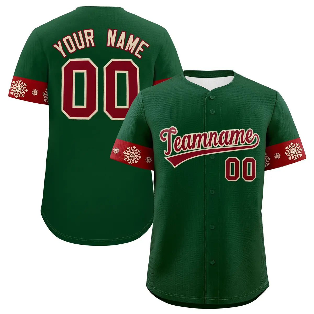 Christmas Graffiti Pattern Authentic Baseball Jersey
