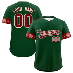 Christmas Graffiti Pattern Authentic Baseball Jersey