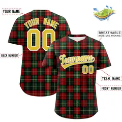 Christmas Graffiti Pattern Authentic Baseball Jersey 2