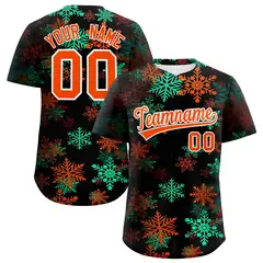 Christmas Graffiti Pattern Authentic Baseball Jersey