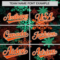 Christmas Graffiti Pattern Authentic Baseball Jersey 3