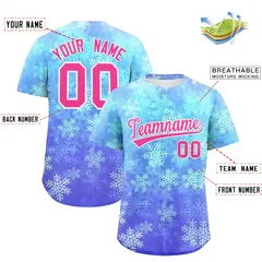 Christmas Graffiti Pattern Authentic Baseball Jersey 2
