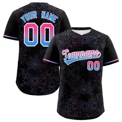 Christmas Graffiti Pattern Authentic Baseball Jersey