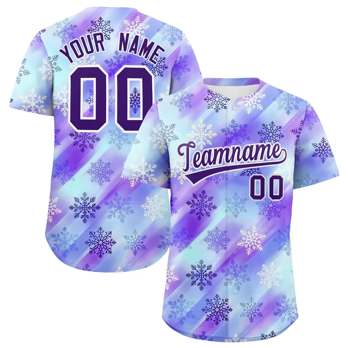 Christmas Graffiti Pattern Authentic Baseball Jersey