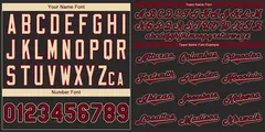 Classic Authentic Black Crimson-Cream Baseball Jersey 4