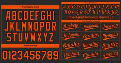Classic Authentic Black Orange Baseball Jersey 3