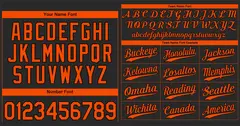 Classic Authentic Black Orange Baseball Jersey 3