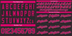 Classic Authentic Black Pink-Gray Baseball Jersey 3