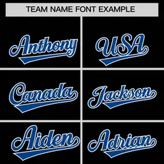 Classic Authentic Black Royal Baseball Jersey 3