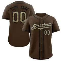 Classic Authentic Brown Olive-Black Baseball Jersey 1