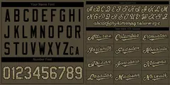 Classic Authentic Brown Olive-Black Baseball Jersey 3