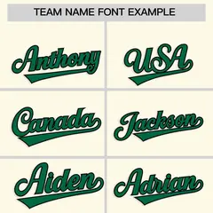 Classic Authentic Cream Kelly Green Baseball Jersey 3