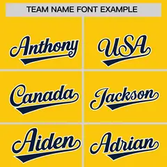 Classic Authentic Gold Navy Baseball Jersey 3