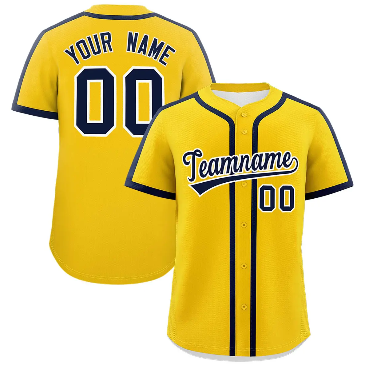 Classic Authentic Gold Navy Baseball Jersey