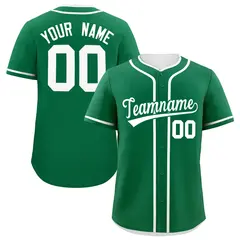 Classic Authentic Kelly Green White Baseball Jersey 1
