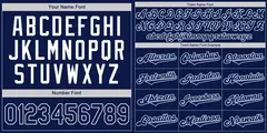 Classic Authentic Navy Navy-Powder Blue Baseball Jersey 3