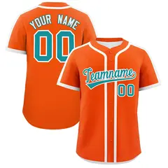 Classic Authentic Orange White Baseball Jersey