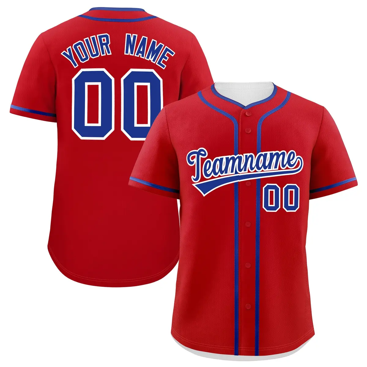 Classic Authentic Red Royal Baseball Jersey
