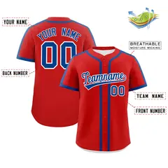 Classic Authentic Red Royal Baseball Jersey 2