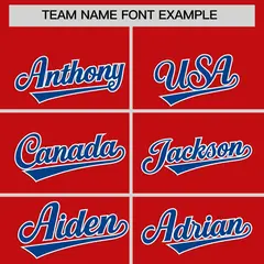 Classic Authentic Red Royal Baseball Jersey 3