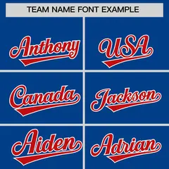 Classic Authentic Royal Red Baseball Jersey 3