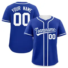 Classic Authentic Royal White Baseball Jersey 1