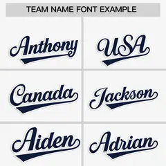 Classic Authentic White Navy Baseball Jersey 3