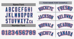 Classic Authentic White Royal-Red Baseball Jersey 3