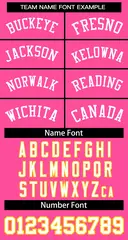 Classic Basketball Jersey Pink White 2