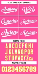 Classic Basketball Jersey Pink White 2