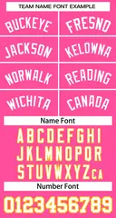 Classic Basketball Jersey Pink White 2