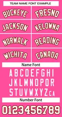 Classic Basketball Jersey Pink White-Orange 3