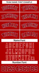 Classic Basketball Jersey Red Red-Navy 3