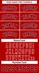 Classic Basketball Jersey Red Red-Navy 3